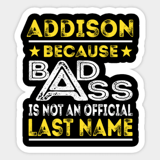 ADDISON Sticker